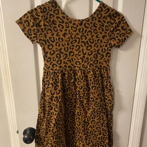 Leopard Print Kids Dress